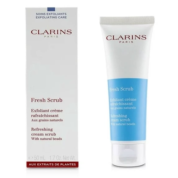 Clarins Fresh Scrub Refreshing Cream Scrub Refreshing Cream-Gel for All Skin Types 1.7 oz