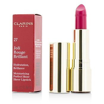 Clarins Joli Rouge Brillant (Moisturizing Perfect Shine Sheer Lipstick) - # 27 Hot Fuchsia 3.5g/0.1oz