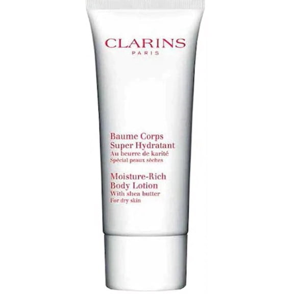 Clarins Moisture-Rich Body Lotion with Shea Butter for Dry Skin 3.2 oz