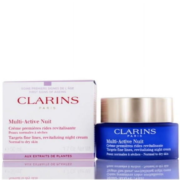 Clarins Multi Active Nuit Revitalizing Night Cream Normal & Dry Skin 1.7 oz