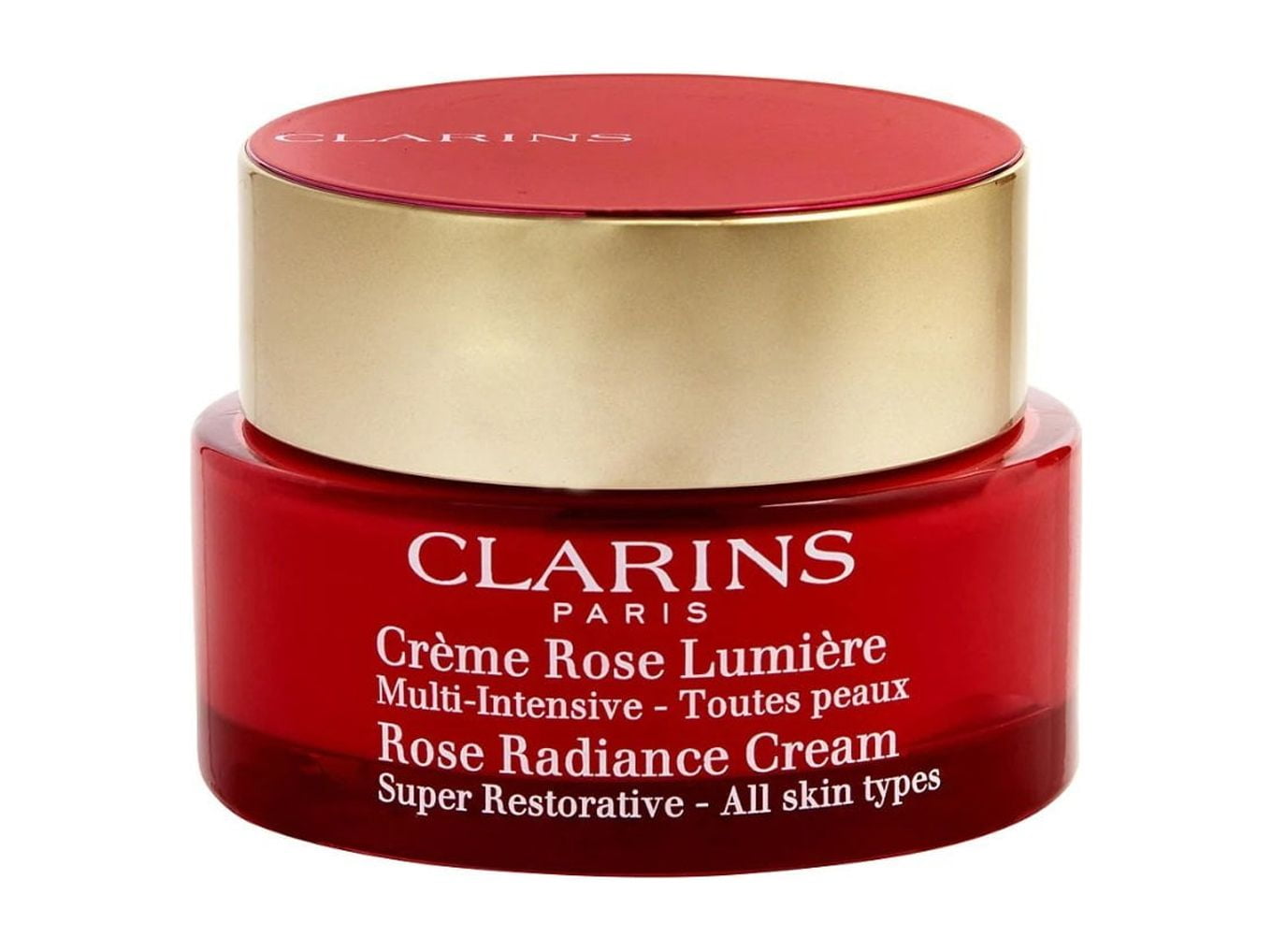 Clarins 1.7 oz Rose Radiant Cream super restorative all skin types 50 ml NIB