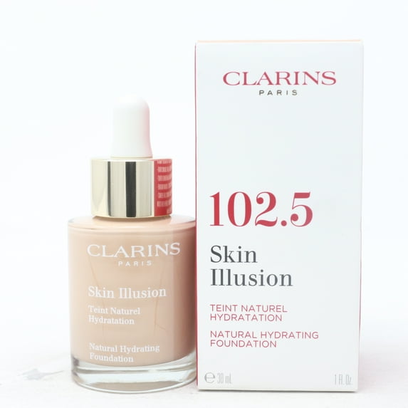 Clarins Skin Illusion Foundation 102.5 Porcelain 1oz/30ml New With Box