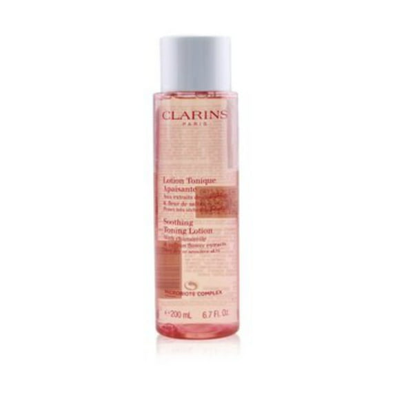 Clarins Soothing Toning Lotion With Chamomile & saffron Flower Extract For Very Dry To Normal skin , 6.7 oz