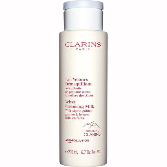 Clarins Velvet Cleansing Milk With Alpine Golden Gentian & Lemon Balm Extracts 200 ml
