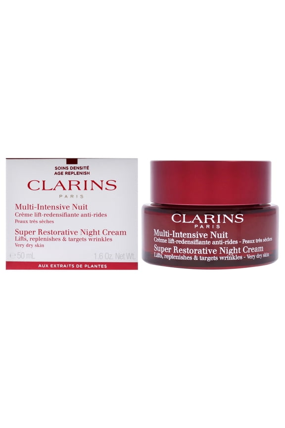 Super Restorative Night Cream - Very Dry Skin by Clarins for Women - 1.7 oz Cream