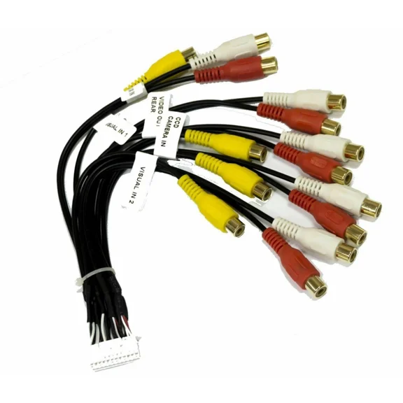 Clarion 24 Pin Nx509 Nx700 Vz509 Rca Video Camera Cable Sub Harness 855557650