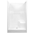 thumbnail image 1 of Clarion Bathware RE5843LX-S WHITE 48 x 36 in. Shower with Seat Center, White, 1 of 1