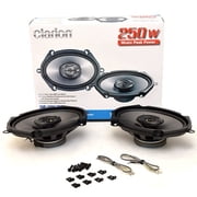 Clarion Boat Coaxial Speakers SRG5732C | Music Peak Power 250W Pair