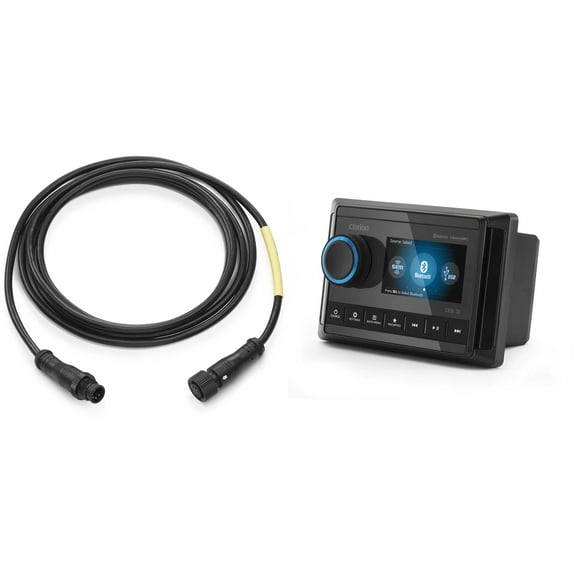 Clarion CMM-30 Marine Source Unit with Color LCD Display & 6' Wired Marine Remote Cable