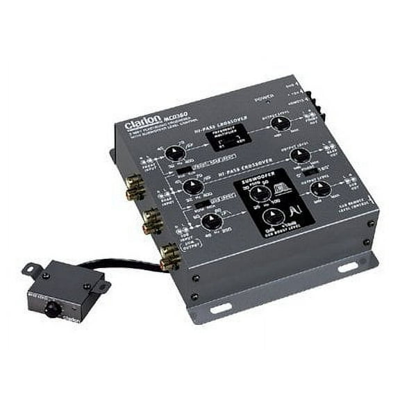 Clarion MCD360 3-Way 6-Channel Electronic Crossover with Subwoofer Control