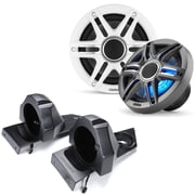 Clarion Marine Premium 6.5-inch RGB LED Speakers and SSV Works SS-B65U Polaris Slingshot Rear Speaker Pods