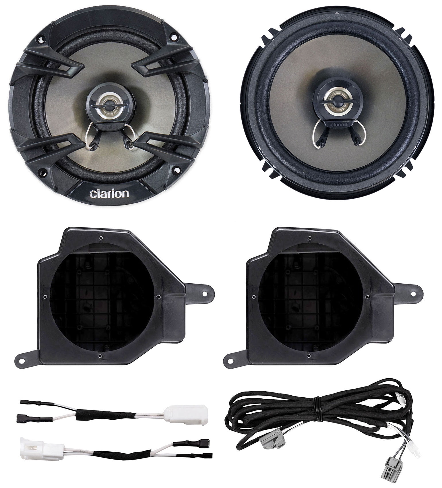 Clarion SE1625R Speakers+Enclosures Fits 2020+ Jeep Gladiator/2018