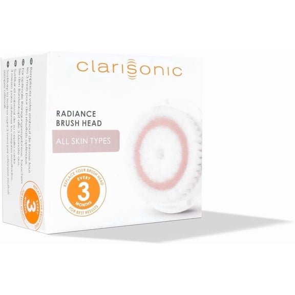 Clarisonic Radiance Facial Cleansing Brush Head Replacement | Compatible with Mia 1, Mia 2, Mia Fit, Alpha Fit, Smart Profile Uplift and Alpha Fit X, Pack of 1