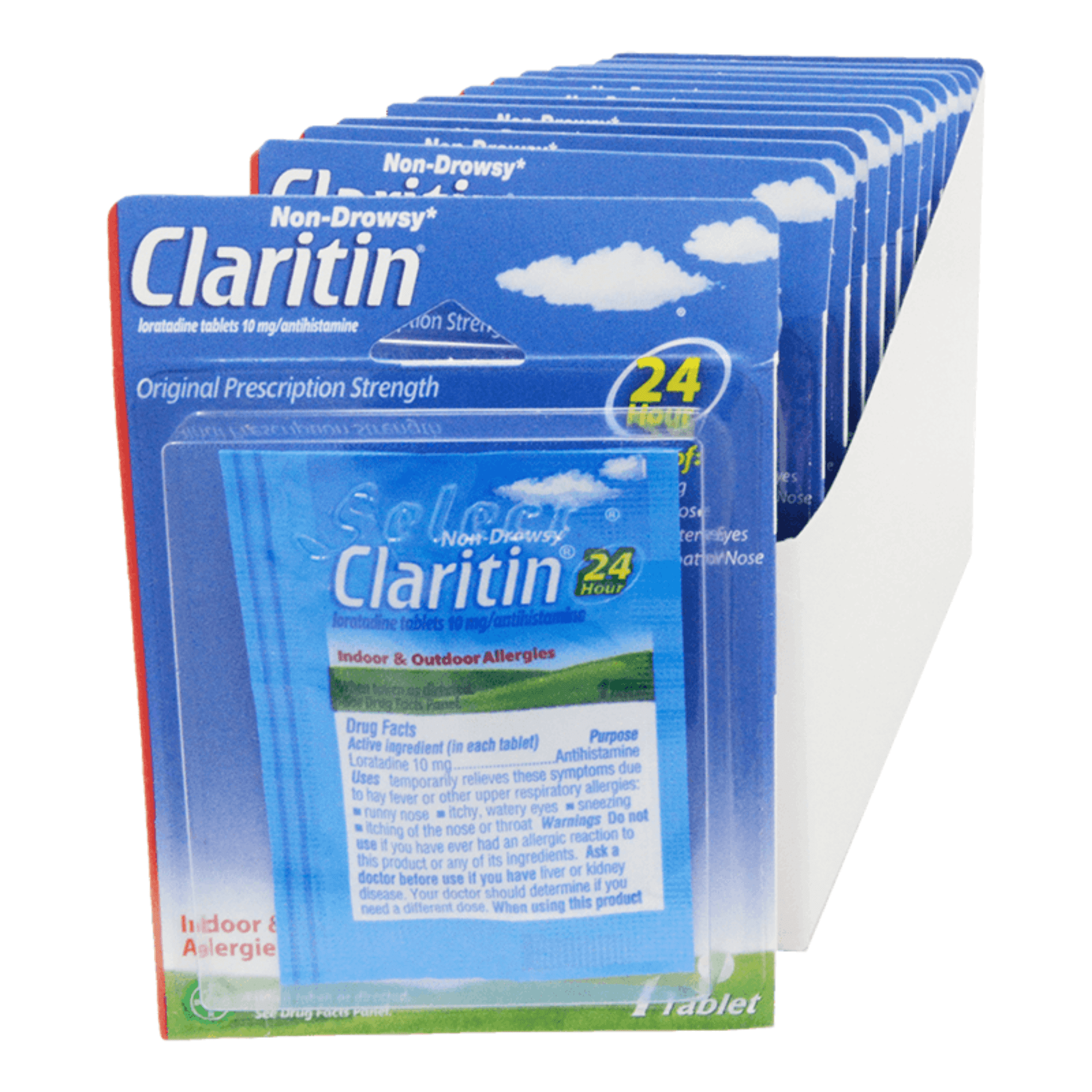 Claritin 24 Hour Convenient On The Go Tablets Allergy Medicine, Non