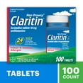 thumbnail interactive-video image 1 of Claritin Allergy Relief 24 Hour Non-Drowsy Loratadine Antihistamine Allergy Medicine Tablets, 100 Count, 1 of 10