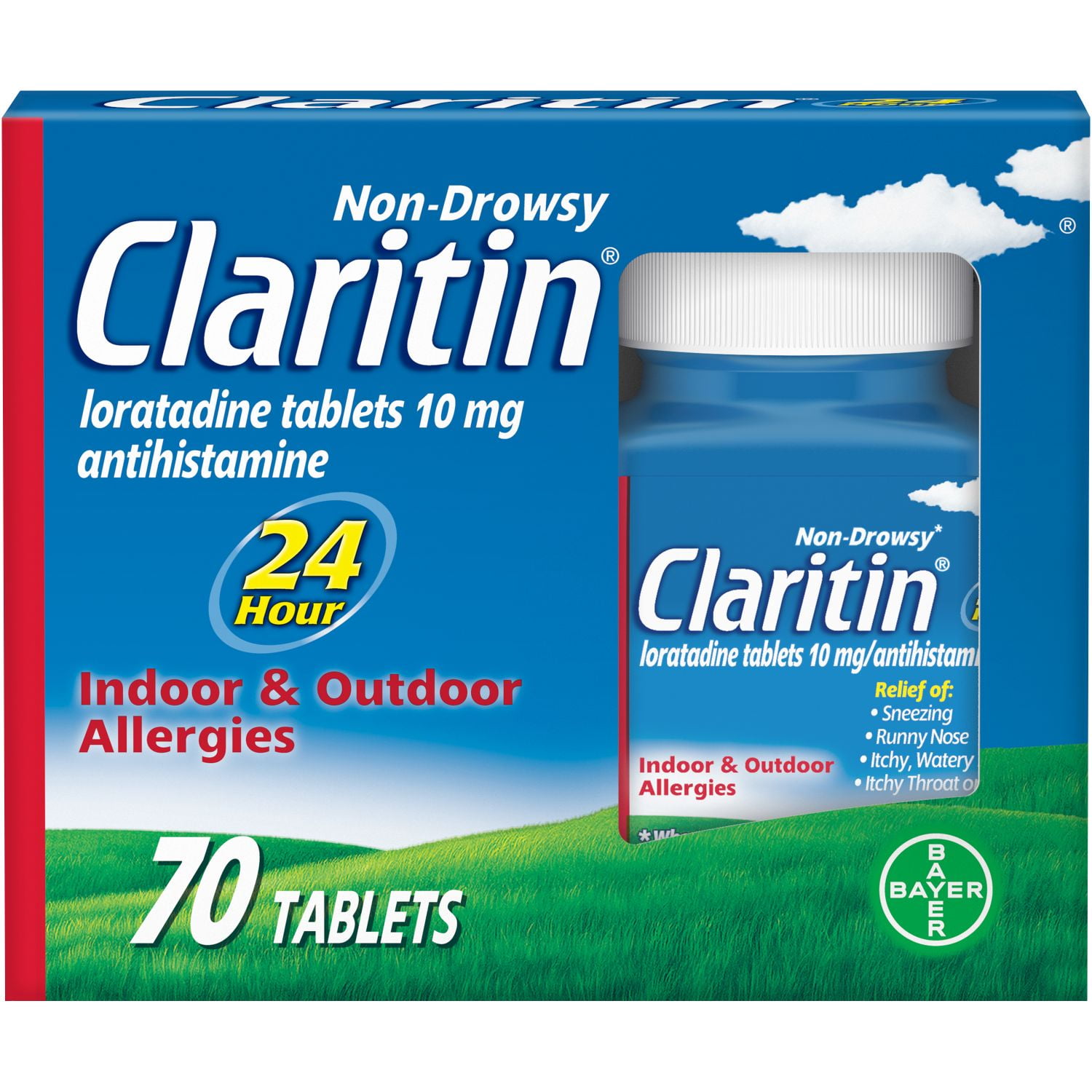 Claritin 24 Hour Non-Drowsy Allergy Medicine, Loratadine Antihistamine