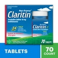 thumbnail interactive-video image 1 of Claritin Allergy Relief 24 Hour Non-Drowsy Loratadine Antihistamine Allergy Medicine Tablets, 70 Count, 1 of 9