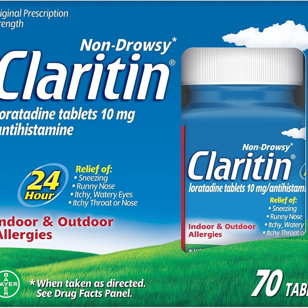Claritin 24 Hour Non-Drowsy Allergy Tablets, 10 mg, 70 Count