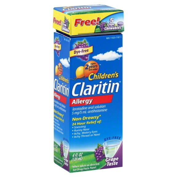 Claritin 4oz Grape Syrup Bonus