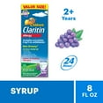 thumbnail image 1 of Claritin Children's 24 Hour Allergy Medicine for Kids, Non-Drowsy Allergy Relief, Loratadine Antihistamine, Grape Flavored Syrup, 8 oz, 1 of 10