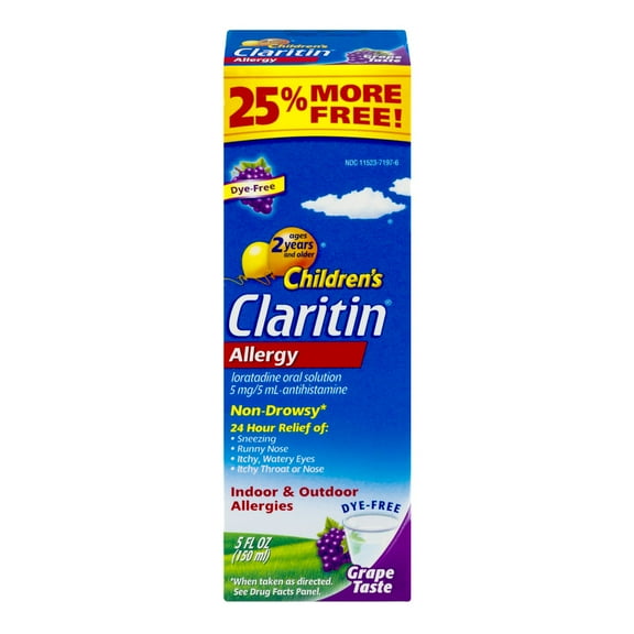 Claritin Clr Grape Syrup 4+1oz Bonus