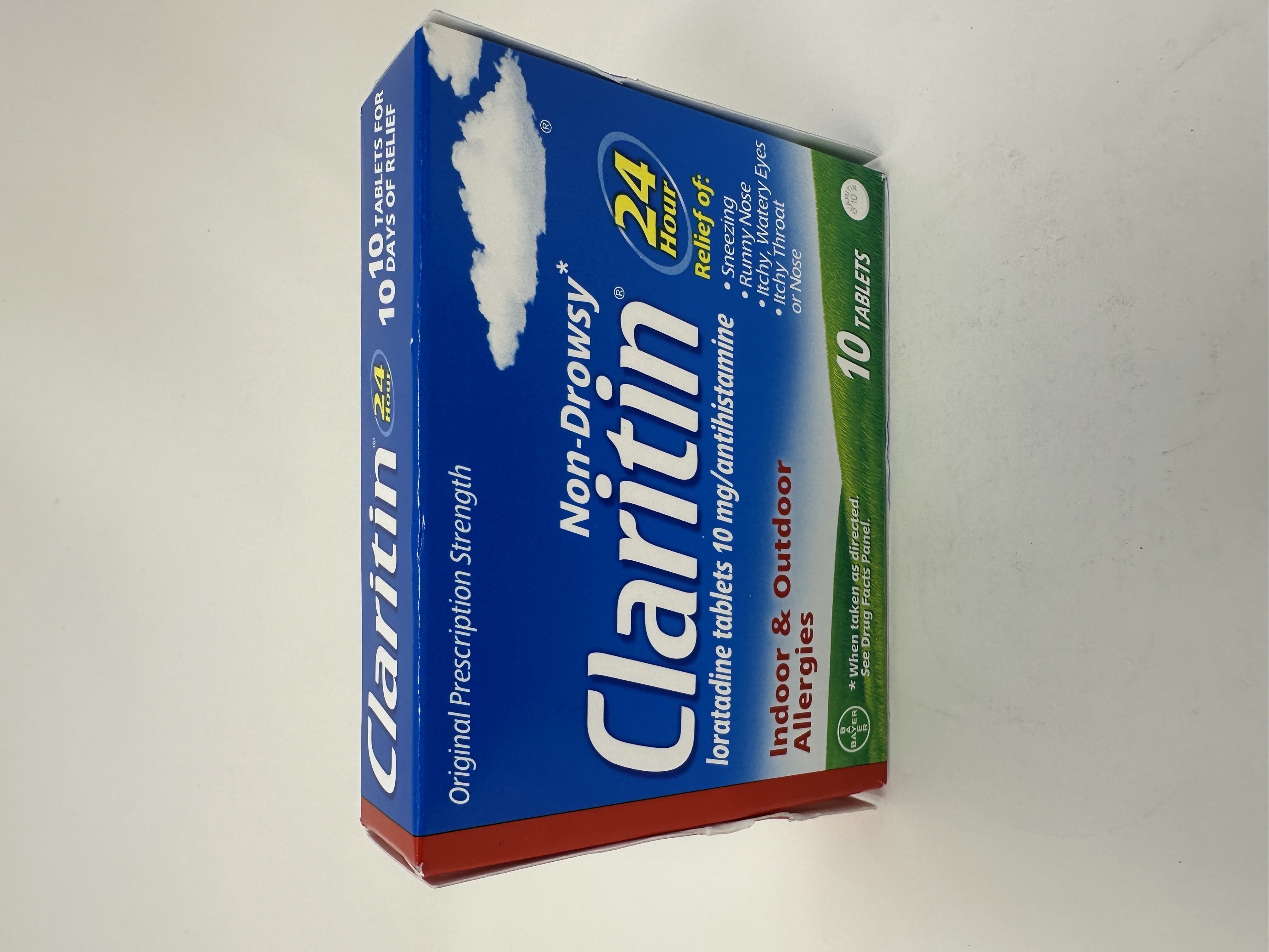 Claritin Loratadine, Indoor & Outdoor Allergies, Non-Drowsy, 10 ct, 3-Pack