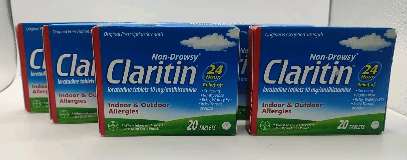 Claritin Non-Drowsy 24Hr Indoor & Outdoor Allergy Relief, 20ct, 3-Pack