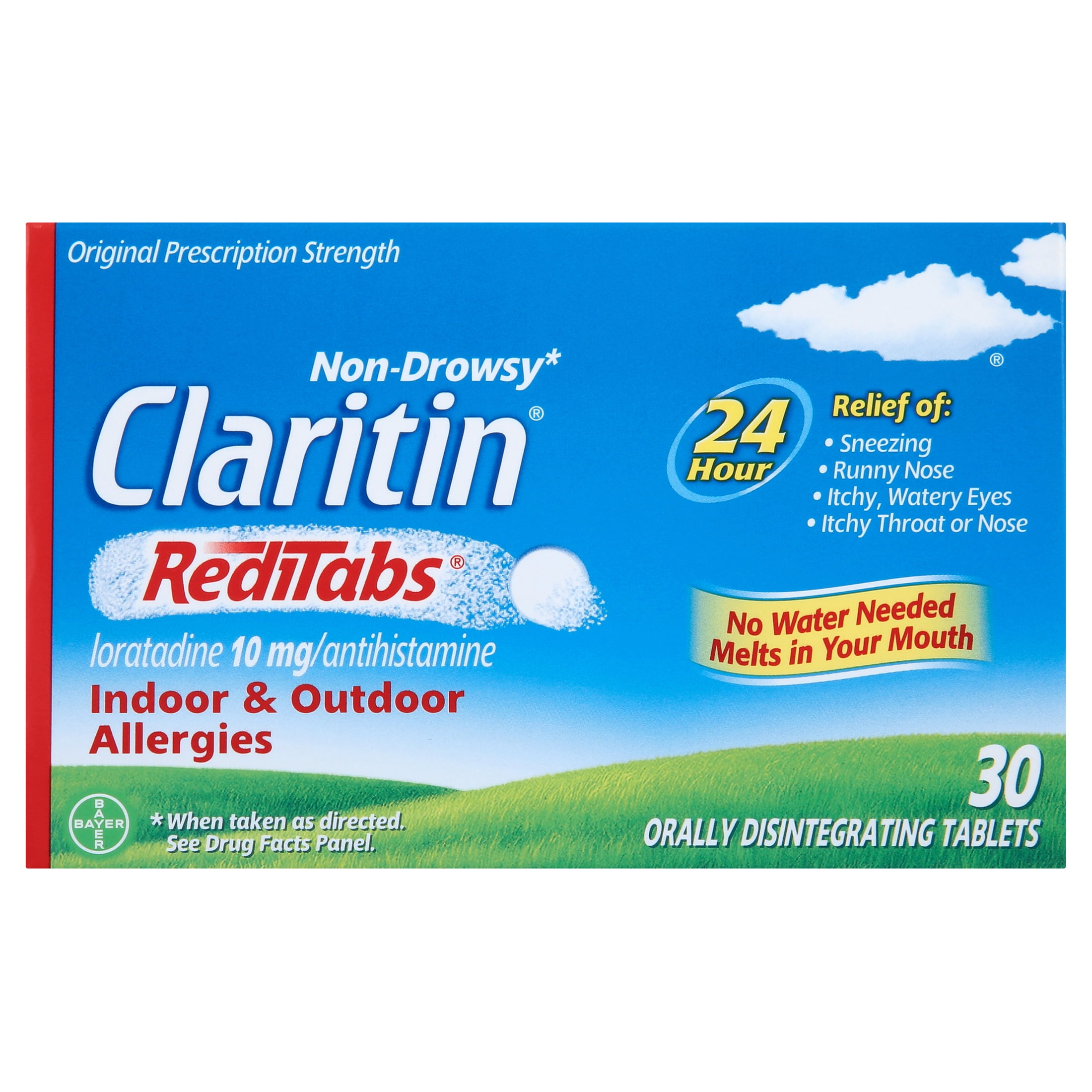 Claritin RediTabs 24 Hour Non-Drowsy Allergy Medicine, 30 Ct