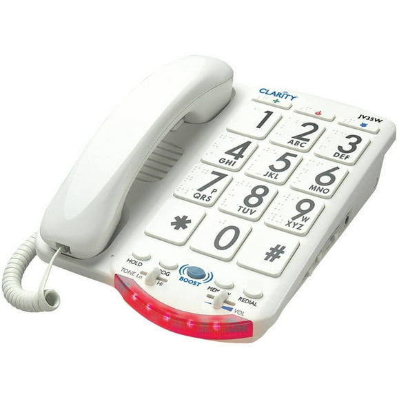 Clarity 76557.101 50dB Phone Large White Keys
