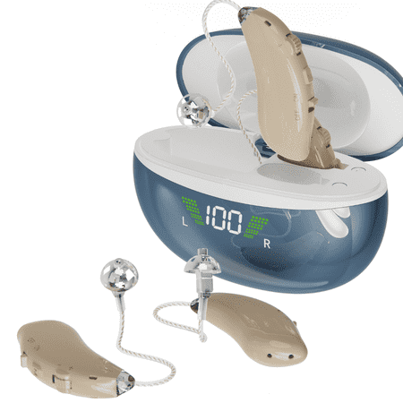 Clarity Audiology Rechargeable Noise Cancelling Charging Case for Seniors