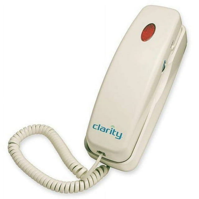 Clarity C200 52200.001 26db Amplified Trimline Corded Phone w/ Visual