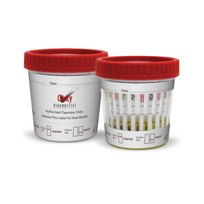 Clarity (CD-CDOA-1144) 14 Panel Clear Drug Test Cup with 3.5mm Strips (COC300/THC/OPI2000/BZO/MAMP1000/TCA/OXY/BUP/BAR/MTD/AMP1000/MDMA/PCP/PPX3) 25 per Box (Pack of 1)