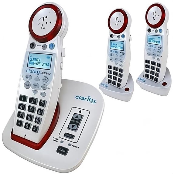 Clarity CL-XLC3.4 KIT2 Professional 4 Plus Amplified Phone with Two Extra Handsets