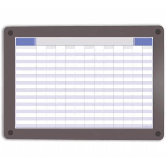 Clarity Custom Print Glass Dry Erase Board - Gray Frame - 24.5 x 18.5 in. - Versatile Design