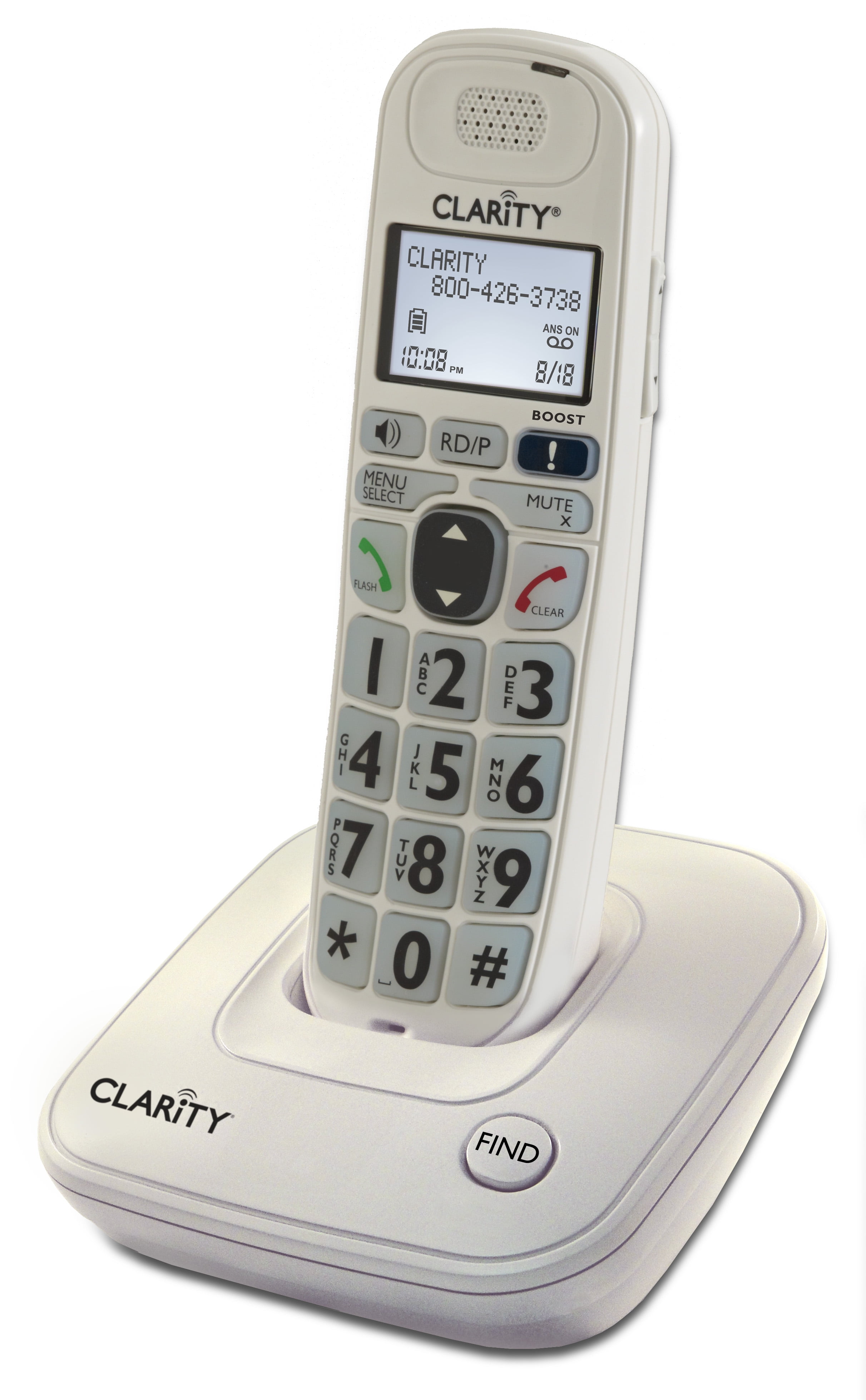 Clarity D704 Cordless Phone Amplified/Low Vision with CID Display