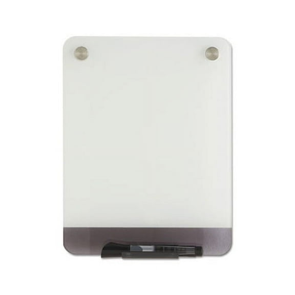 Clarity Glass Personal Dry Erase Boards Ultra-White Backing, 9 x 12