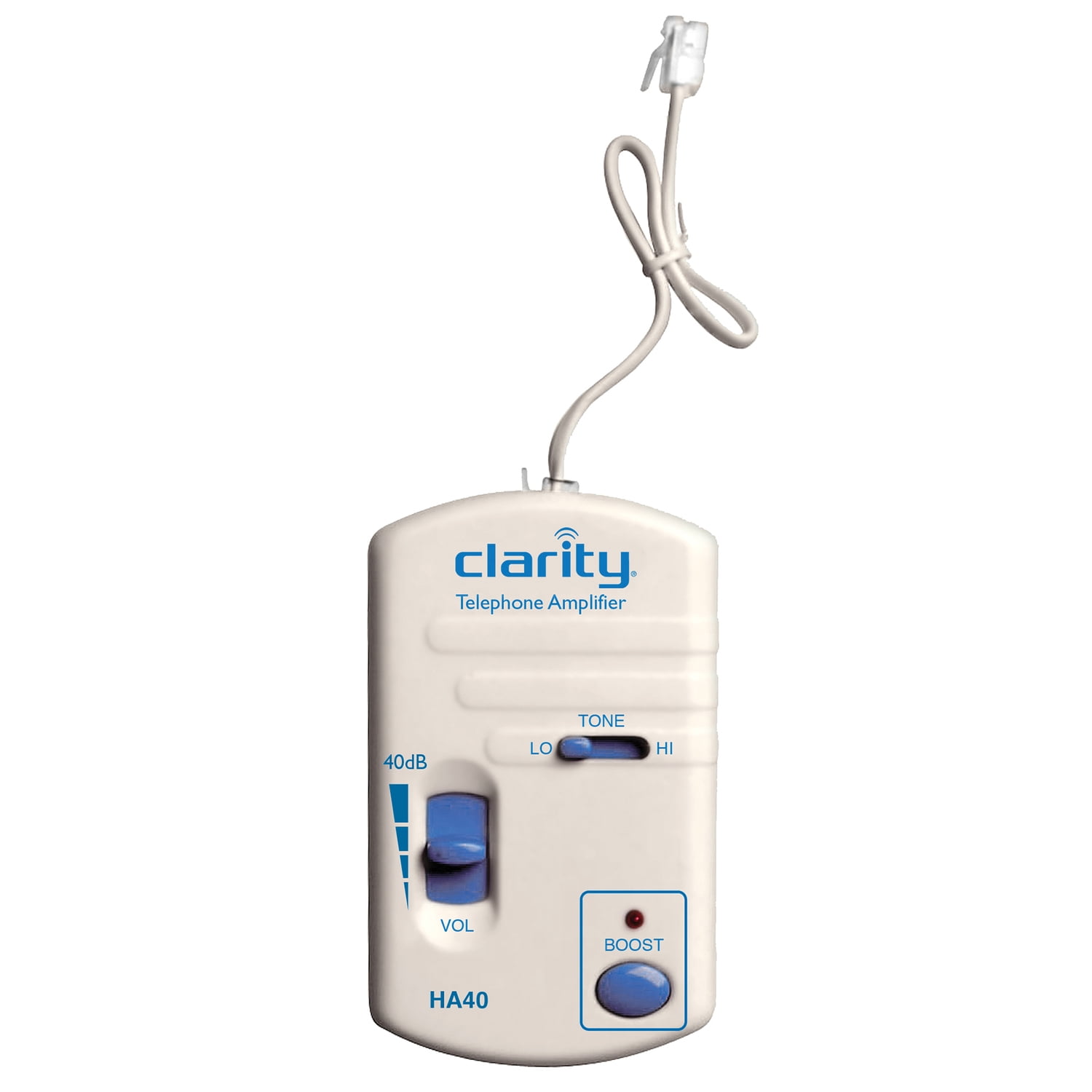 Clarity HA40 Portable Telephone Handset In-Line Amp
