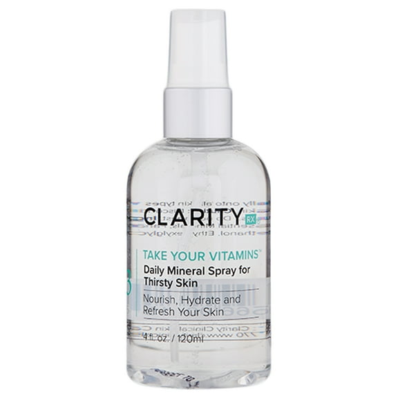 ClarityRx Take Your Vitamins, Daily Mineral Spray for Thirsty Skin, 4 fl oz (120 ml)