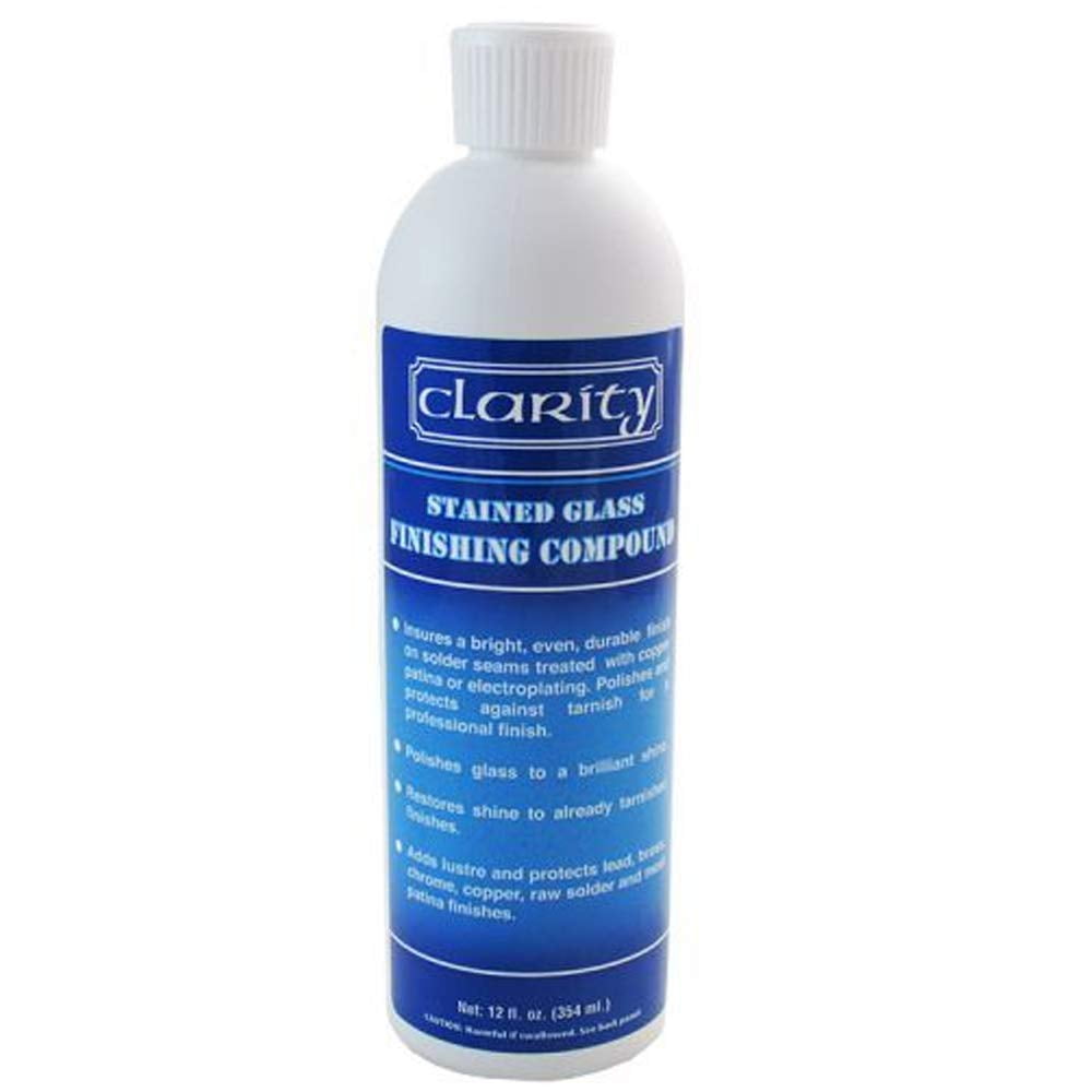 Clarity Stained Glass Finishing Compound 12oz.