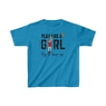 thumbnail image 1 of Clark 22 Play like girl try to keep up basketball fan Kids Cotton Tee, 1 of 2