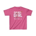 thumbnail image 1 of Clark 22 Play like girl try to keep up basketball fan Kids Cotton Tee, 1 of 2
