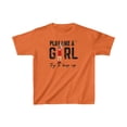 thumbnail image 1 of Clark 22 Play like girl try to keep up basketball fan Kids Cotton Tee, 1 of 2