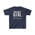 thumbnail image 1 of Clark 22 Play like girl try to keep up basketball fan Kids Cotton Tee, 1 of 2