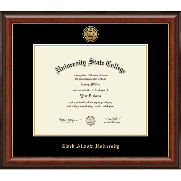 Clark Atlanta University Diploma Frame, Document Size 15" x 12"