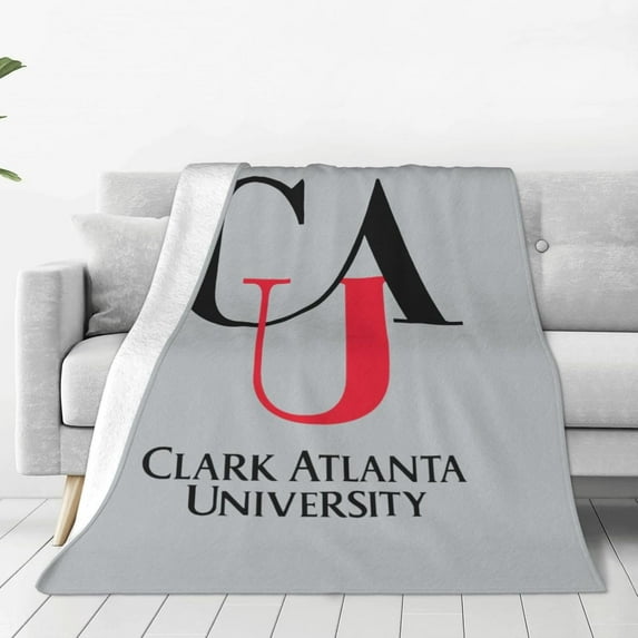 Clark Atlanta University Logo Blanket Large Luxury Fleece Soft Anti-Static Anti-Pilling Flannel Bed Blanket