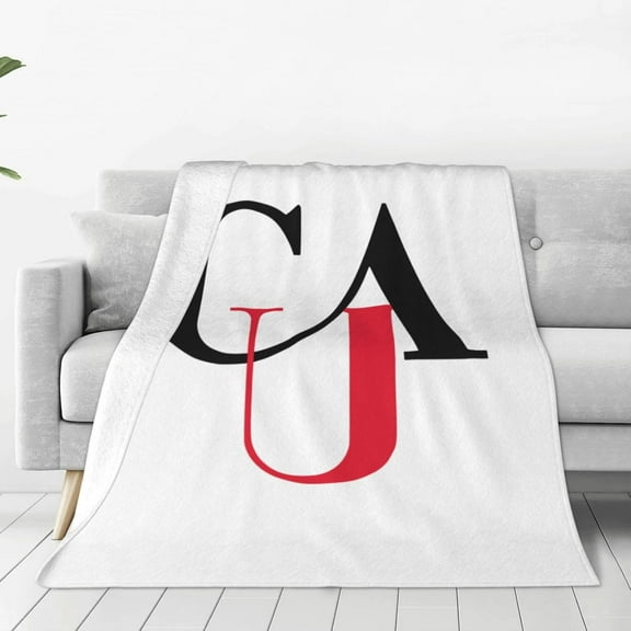 Clark Atlanta University Logo Blanket Large Luxury Fleece Soft Anti-Static Anti-Pilling Flannel Bed Blanket
