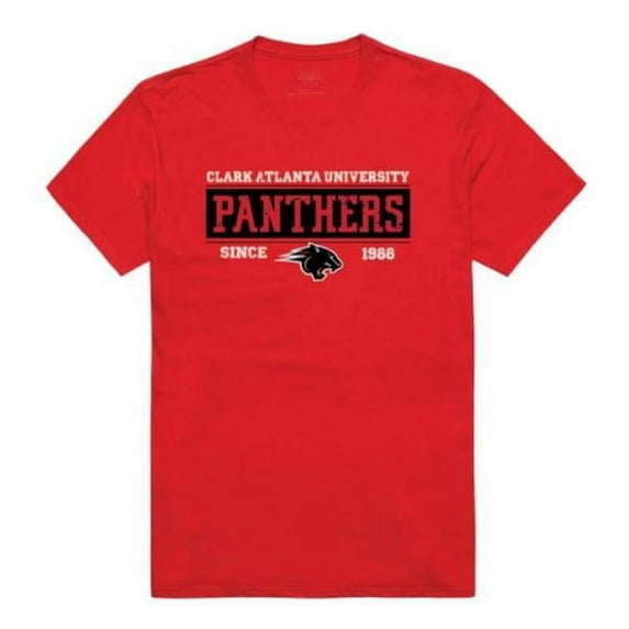 Clark Atlanta University Panthers College Established T-Shirt, Red - Small