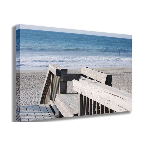 Clark Beach Wall Canvas Print