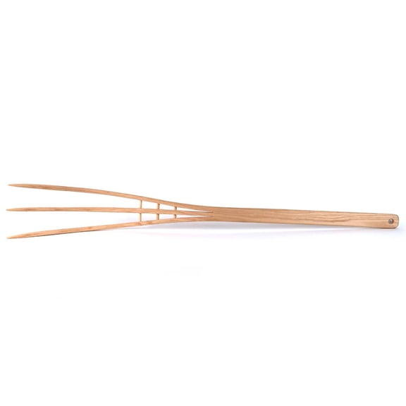Clark Bending Bent Wood Hay Fork, Vintage Antique Style Amish Made Lightweight Pitch Fork, 36"