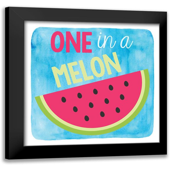 Clark, Erin 12x12 Black Modern Framed Museum Art Print Titled - Melon